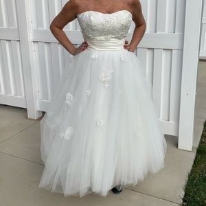 Moonlight Tea Length Wedding Gown 💝